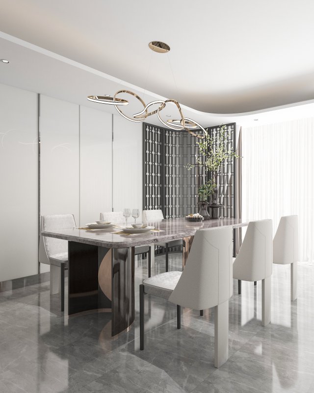 modern restaurant 3D-Modell .c4d .max .obj .3ds .fbx .stl .blend 