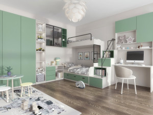 nordic childrens room 3Dモデル
