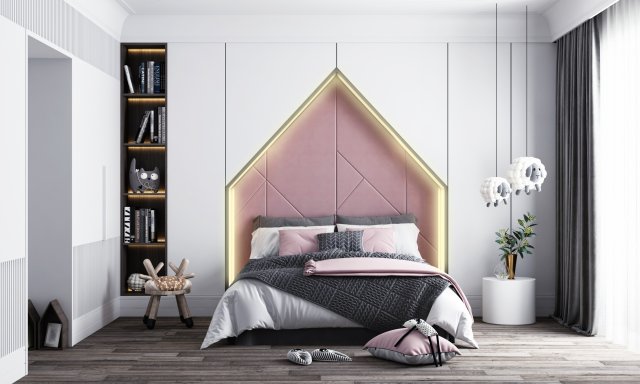 nordic childrens room 3D Model .c4d .max .obj .3ds .fbx .stl .blend
