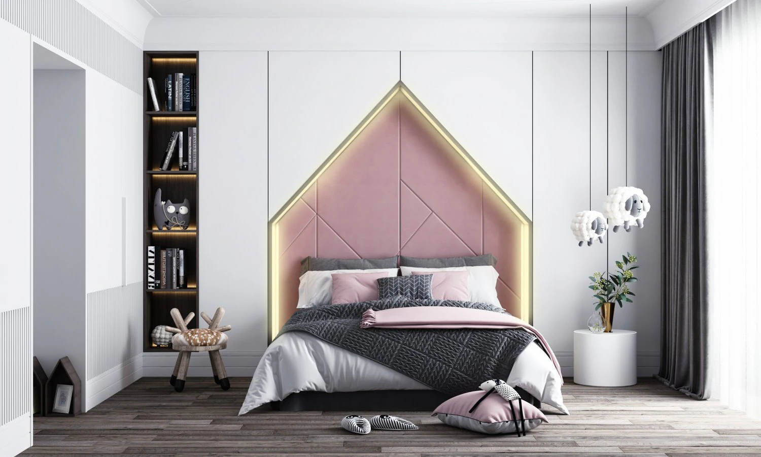 nordic childrens room 3D Model .c4d .max .obj .3ds .fbx .stl .blend 