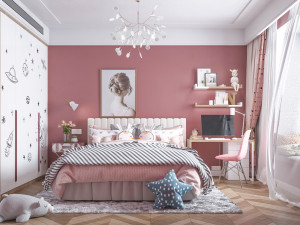 nordic childrens room 3D Model
