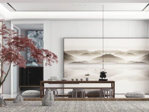 새로운 중국 찻집 3D 모델