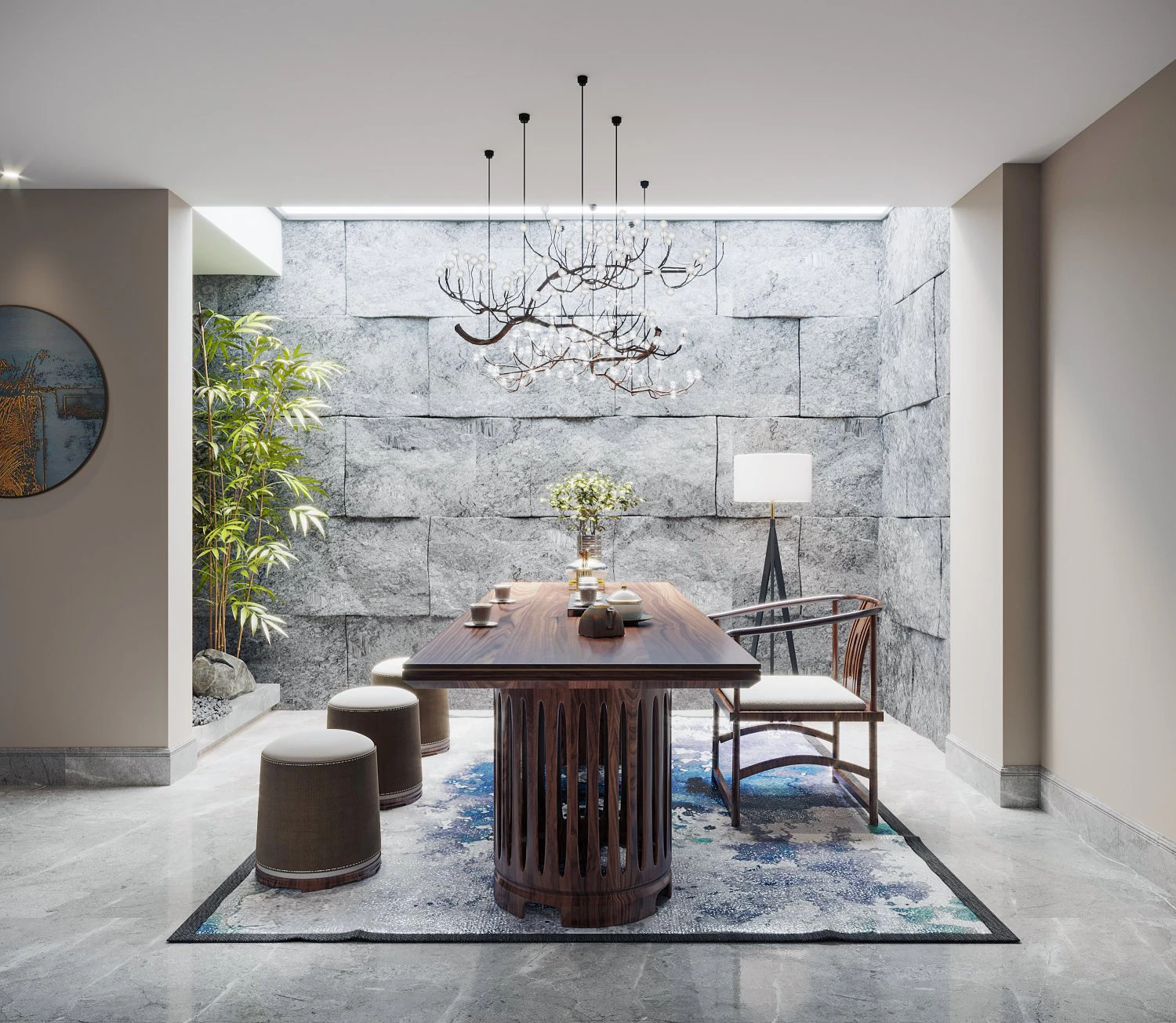 new chinese teahouse 3D Model .c4d .max .obj .3ds .fbx .stl .blend