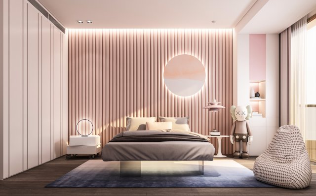 modern childrens room Modèle 3D .c4d .max .obj .3ds .fbx .stl .blend 