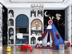 habitaci&oacute;n infantil moderna Modelo 3D
