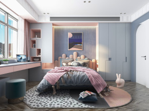 modern childrens room 3D 모델