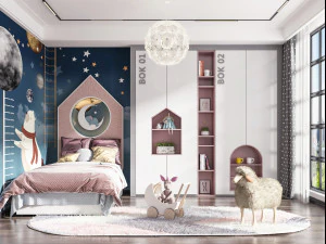 habitaci&oacute;n infantil moderna Modelo 3D