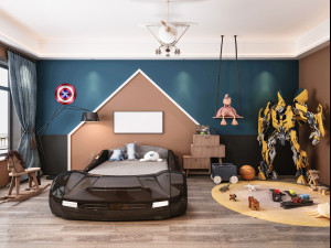 modern childrens room Modèle 3D
