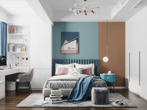 현대 어린이 방 3D 모델