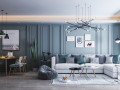 nordic living room dining room 3D 모델