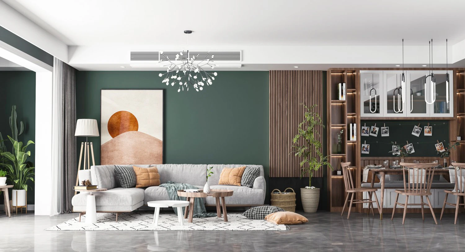 nordic living room dining room 3D Model .c4d .max .obj .3ds .fbx .stl .blend 