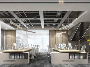 modern office Modelo 3D
