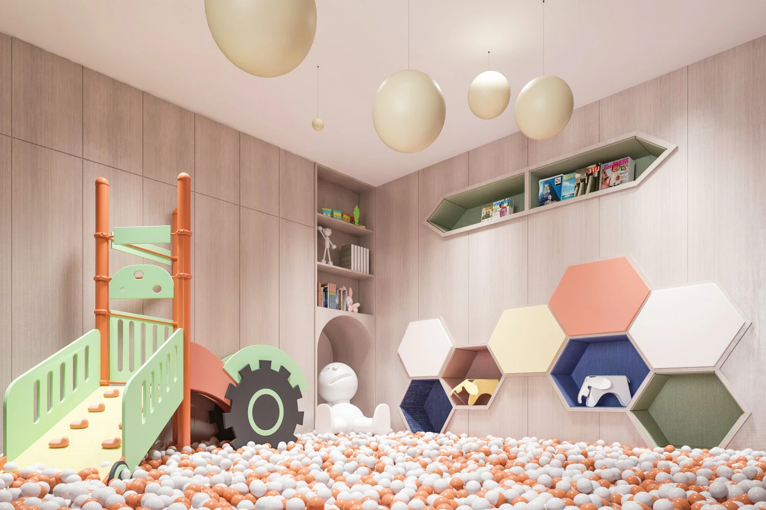 modern childrens entertainment area 3D Model .c4d .max .obj .3ds .fbx .stl .blend