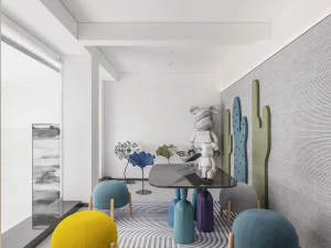 moderna area di intrattenimento per bambini Modello 3D