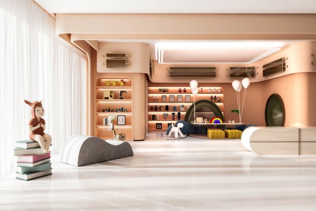childrens recreation room 3Dモデル .c4d .max .obj .3ds .fbx .stl .blend 