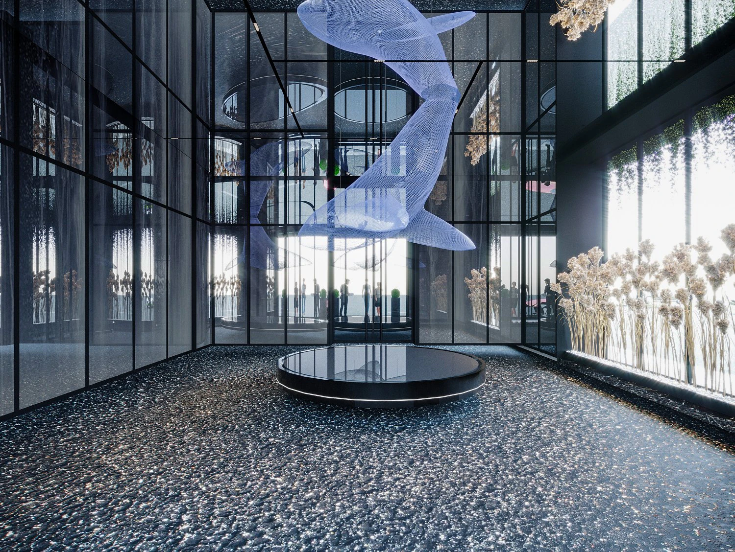 hall landscape 3D Model .c4d .max .obj .3ds .fbx .stl .blend