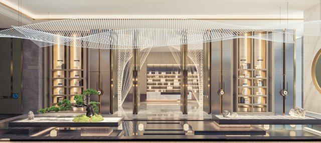 hall landscape 3Dモデル .c4d .max .obj .3ds .fbx .stl .blend 