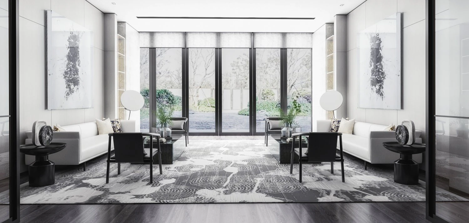 reception area of modern sales office 3D Model .c4d .max .obj .3ds .fbx .stl .blend 