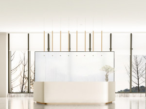 reception area of modern sales office 3D 모델