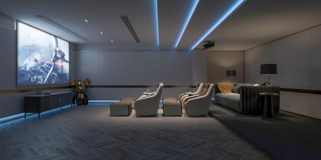 video room 3D Model .c4d .max .obj .3ds .fbx .stl .blend 