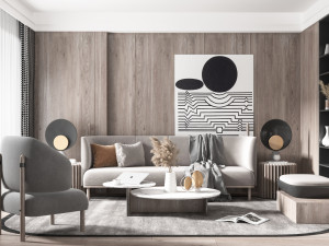 nordic living room 3D Модель