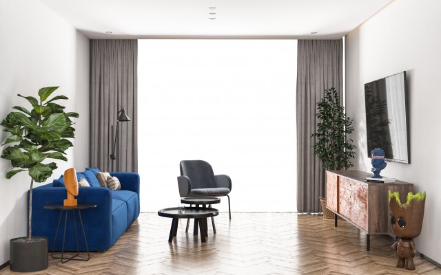 nordic living room Model 3D .c4d .max .obj .3ds .fbx .stl .blend 