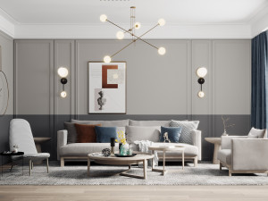 nordic living room 3D Model