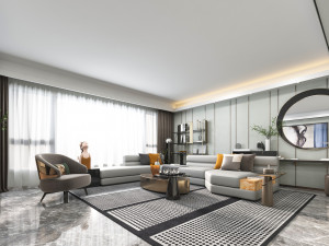 modern living room 3D Модель
