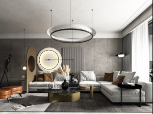 modern living room Modello 3D
