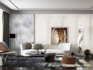 modern living room 3D Model