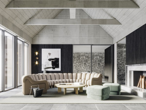 modern living room 3Dモデル