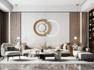 モダンなリビングルーム 3Dモデル