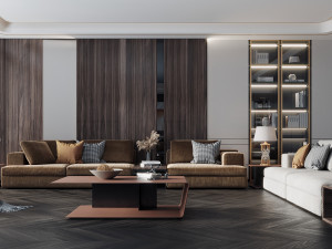 modern living room 3D 모델