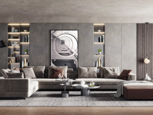 modern living room Modelo 3D
