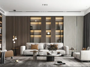 nowoczesny salon Model 3D