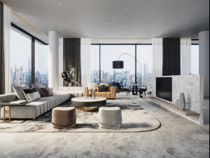 modern living room 3D Модель