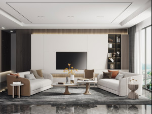 modern living room Modèle 3D