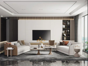 moderne woonkamer 3D Model