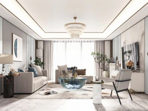 modern oturma odası 3D Model