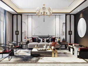 moderne woonkamer 3D Model