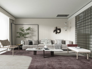 modern living room 3D मॉडल