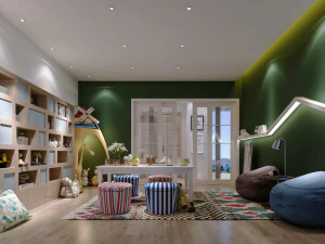 modern childrens recreation room 3D Model
