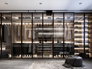 dapur semi terbuka modern Model 3D