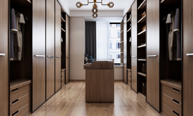 modern cloakroom Modelo 3D .c4d .max .obj .3ds .fbx .stl .blend 