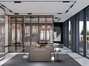 modern cloakroom 3D Model