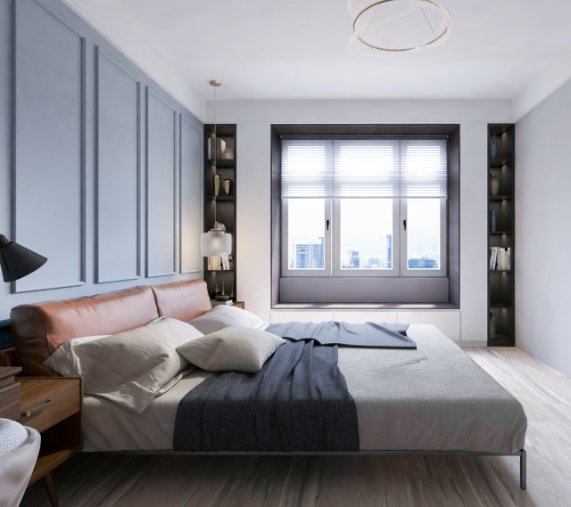 nordic bedroom 3Dモデル .c4d .max .obj .3ds .fbx .stl .blend 