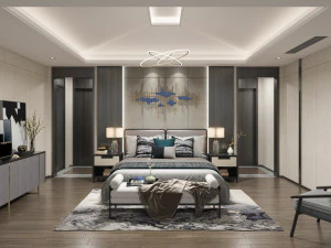 new chinese bedroom 3D Model