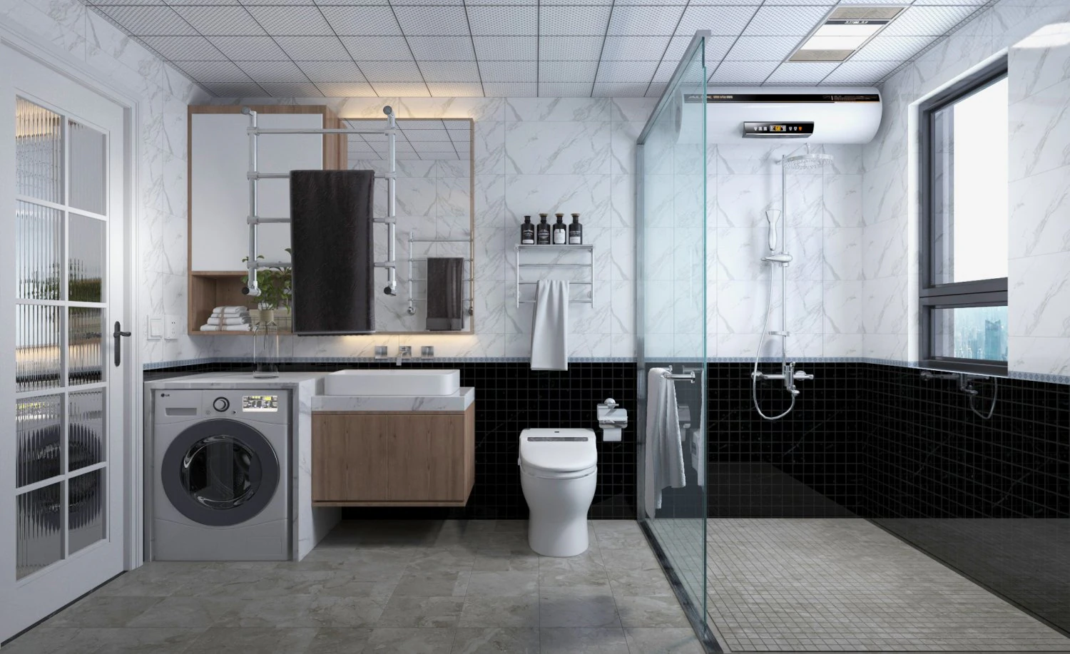nordic toilet 3D Model .c4d .max .obj .3ds .fbx .stl .blend