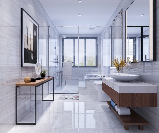 modern home toilet Modèle 3D .c4d .max .obj .3ds .fbx .stl .blend 
