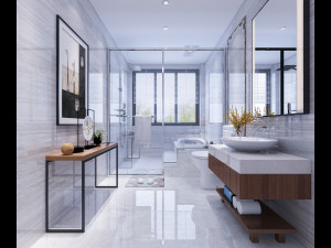 modern home toilet Model 3D